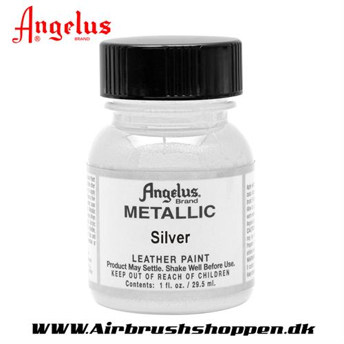 Silver - Sølv Metallic ANGELUS LEATHER PAINT 29,5 ML  150